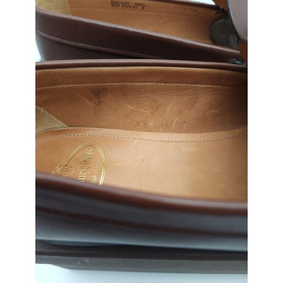 Church's English Shoes Men's Karl Leather Penny Loafers Burnt Natural 9 US - Picture 10 of 16